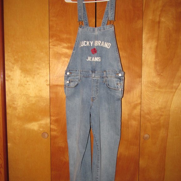 Lucky Brand Totally Lucky Boyfriend Relaxed Fit Overalls - Picture 4 of 4